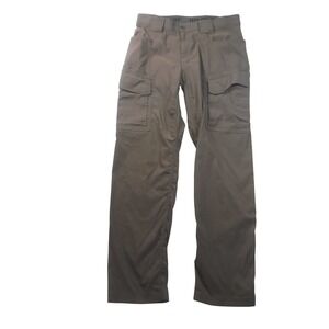 Duluth Trading Co Mens Dry on the Fly Cargo Pants Brown 34x34 Nylon Spandex